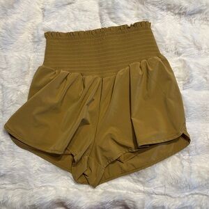 Aerie Khaki Real Me Shorts